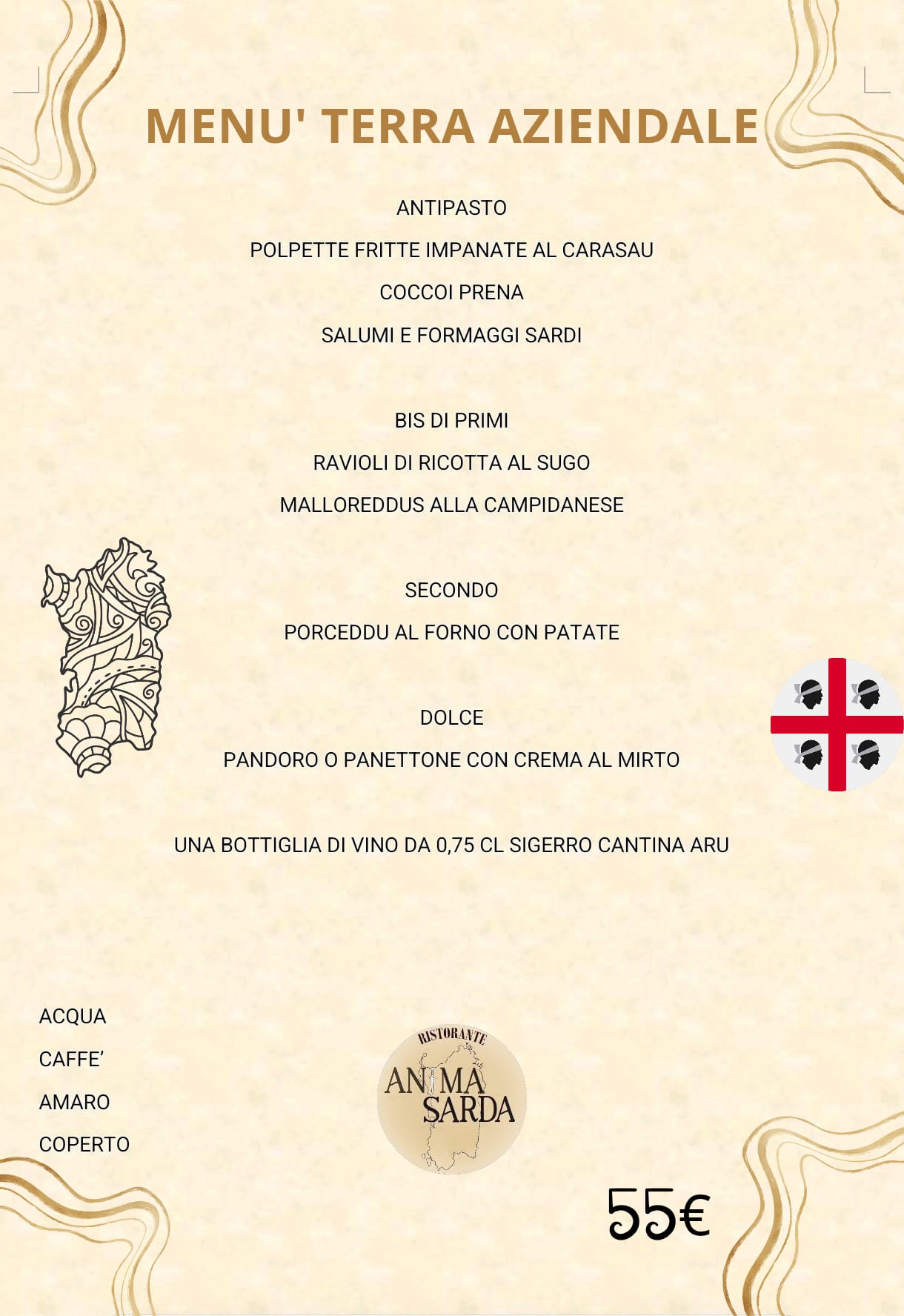 Menù terra aziendale