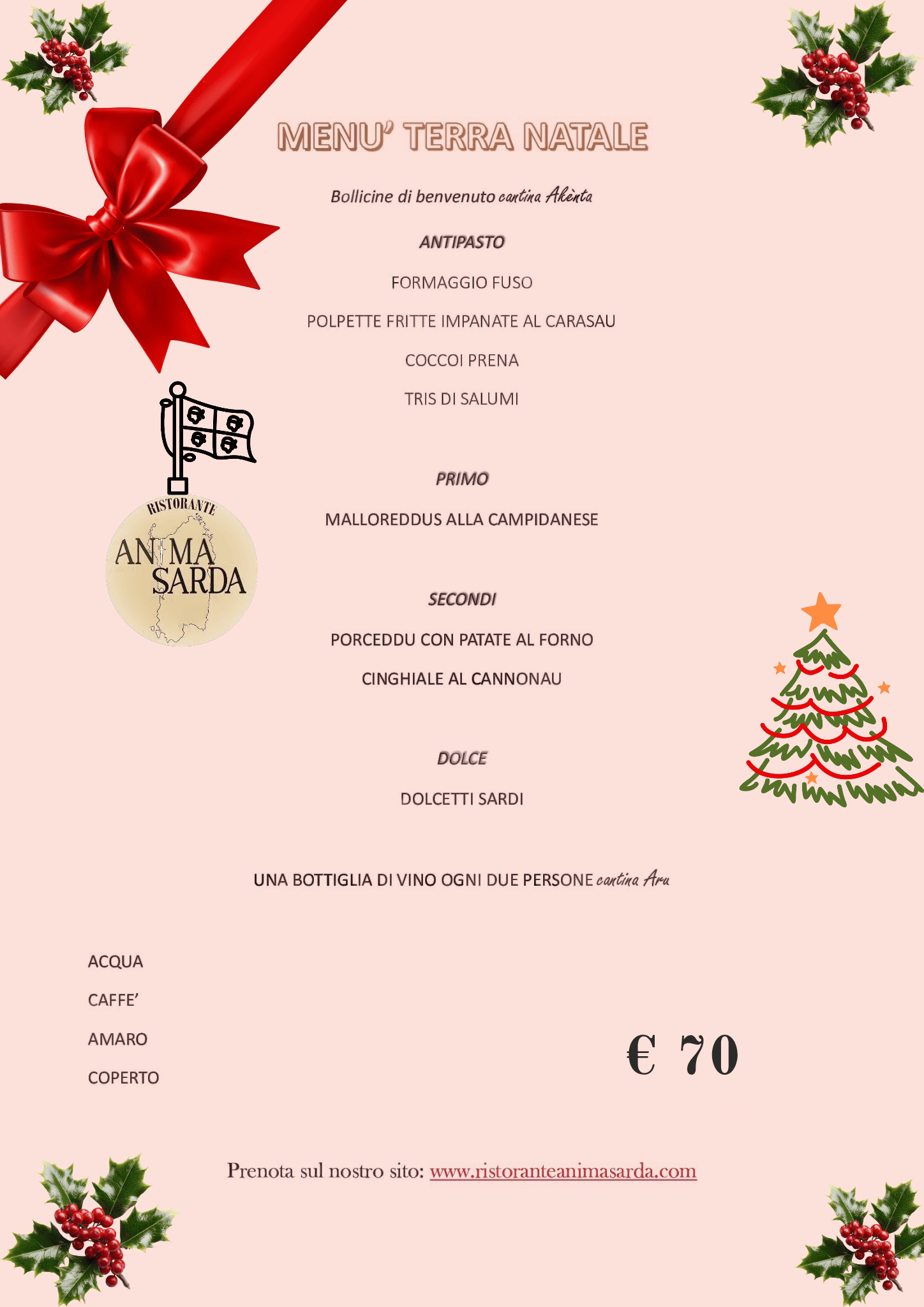 Menù Terra Natalizio